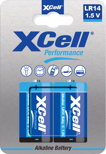 XCell® Performance Alkaline LR14 Baby C Batterie