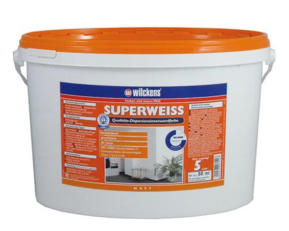 Wilckens® Dispersionsinnenwandfarbe superweiss matt 5L