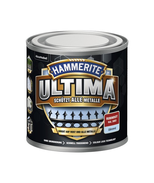 HAMMERITE® 3in1 Schutzlack Ultima rubinrot glänzend 250ml