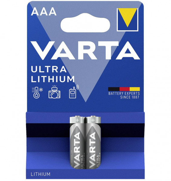 VARTA Lithium AAA 1,5 Volt 2 Stück