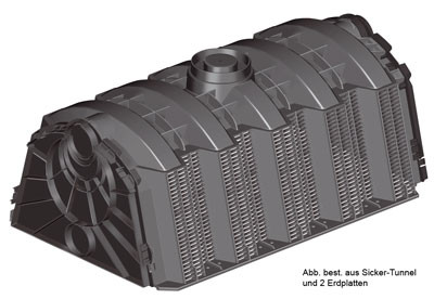 Sicker-Tunnel Set LKW befahrbar 300 Liter GRAF 230023