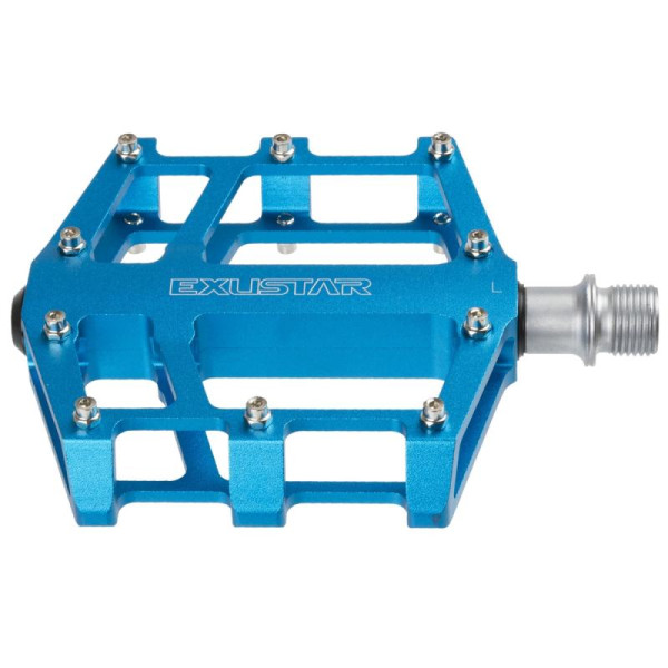 Exustar BMX Pedal CNC gefräst blau