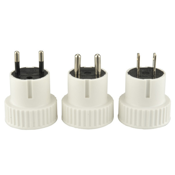 Reisestecker Set weiss 3-teilig