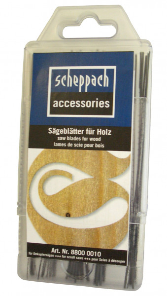 Scheppach Universal-Sägeblatt-Set 130/75/16mm für Dekupiersäge 60Stück