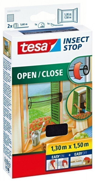 tesa® Insect Stop Open / Close Fliegengitter Klett 1,30 m x 1,50 m