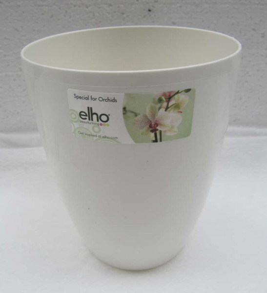 Übertopf elho Brussels Herbs Diamond Orchid High 12,5cm weiß