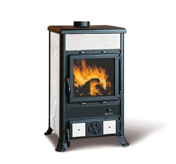 Kaminofen La Nordica Rossella R1 Keramik Liberty weiß 8,8kW