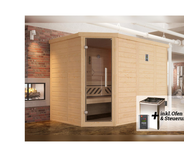 Weka Sauna KEMI Eck 7,5 kW BioS GT Gr.3