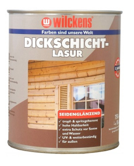 Wilckens® Dickschichtlasur Nussbaum seidenglänzend 750ml