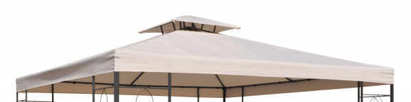 Ersatzdach für Pavillon 62298 / 64103 beige 300x300 cm