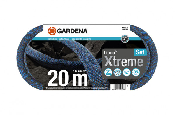 Gardena Textilschlauch Liano Xtreme Set 20m 1/2" 18470-20