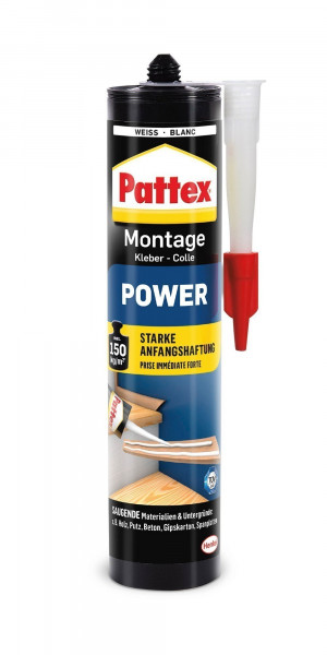 Pattex Montage Kraftkleber Power weiß 370g