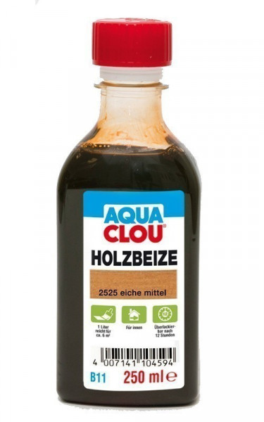 Holzbeize AQUA CLOU Eiche mittel 250 ml