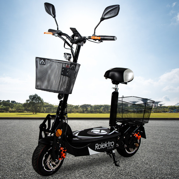 Elektroroller Elektroscooter mit Sitz Camping 12 Rolektro E-Joy 20-BG