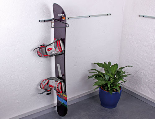 GAH Alberts Sportgerätehalter / Haken für Snowboard 30x1,6cm