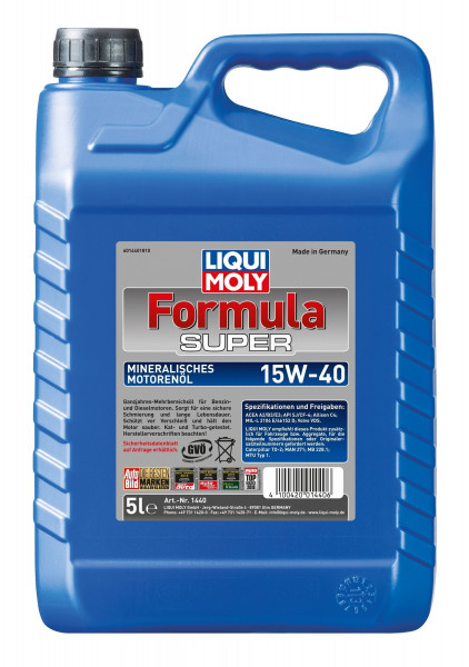 Liqui Moly Leichtlaufmotoröl Formula Super 15W-40 5 Liter