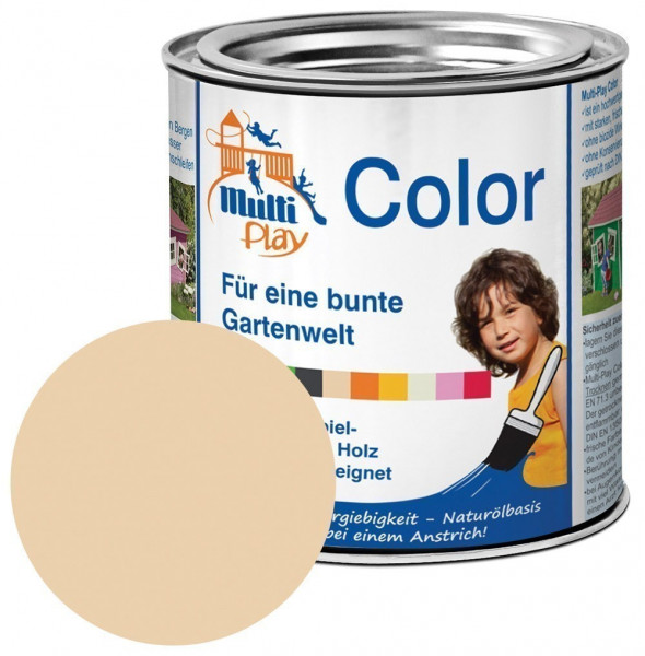 Multi-Play Color Naturöl Farbe / Holzschutzfarbe 375ml sand