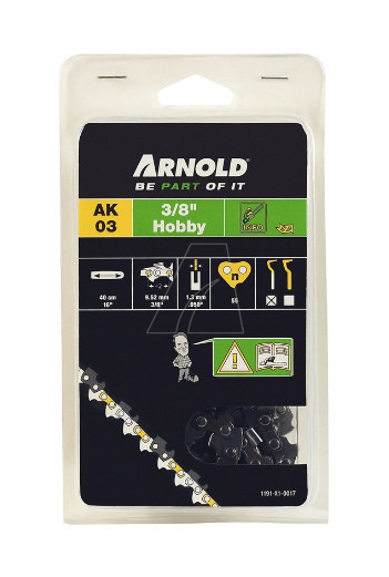 ARNOLD® Sägekette 3/8" LP 1,3mm 55TG Halbmeißel