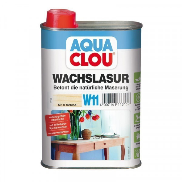 Holz Wachslasur AQUA CLOU farblos 250 ml