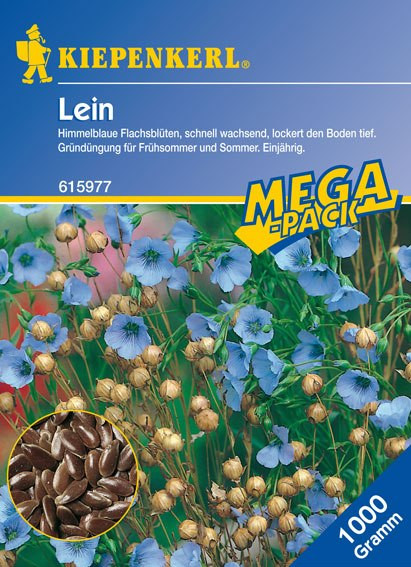 Gründünger-Saaten Leinsaat, 1 kg Linum usitatissimum