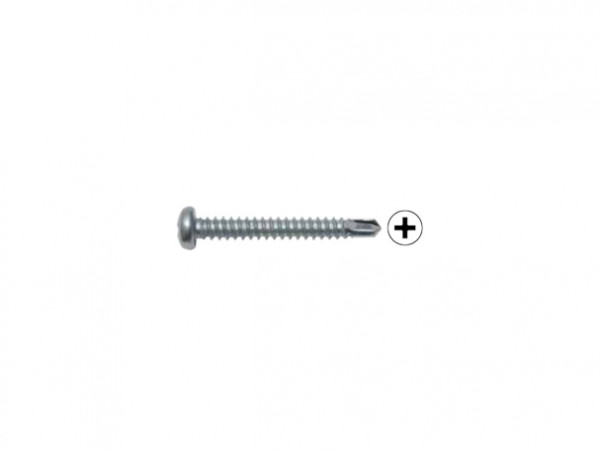 SWG Bohrschraube verzinkt Linsenkopf DIN7504-N 3,5x13mm 16 Stück