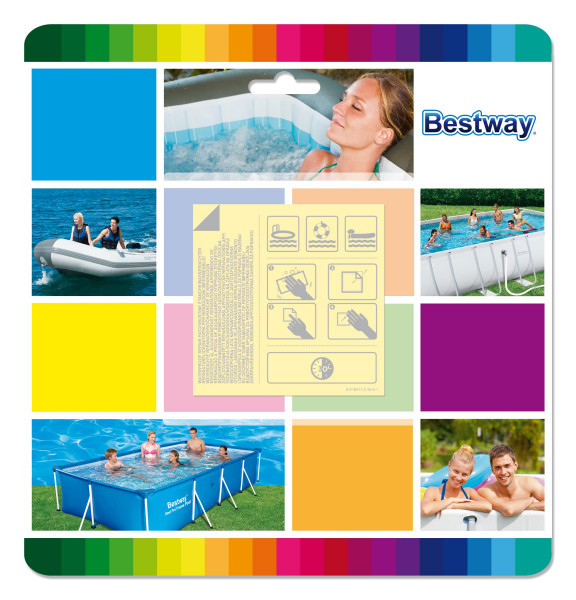 Reparaturflicken Bestway wasserfest 6,5x6,5cm 10 Stück