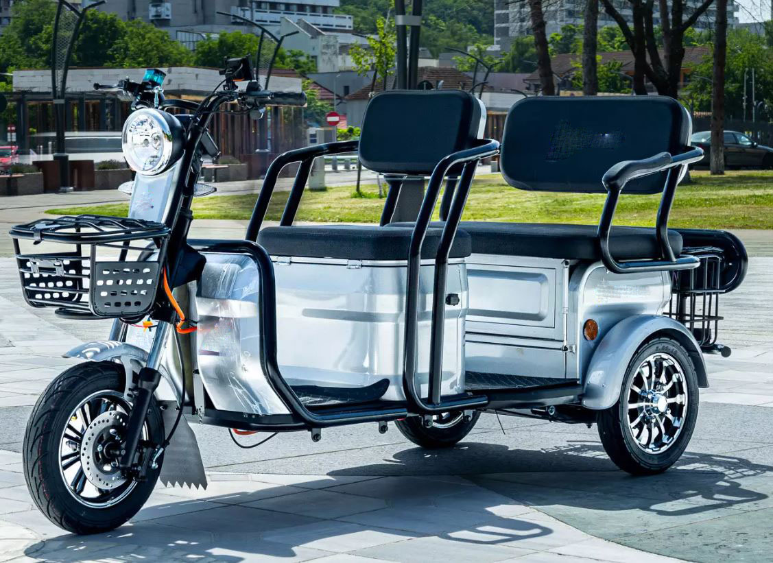 edi Cargo Muli Tourer Elektromobil Seniorenroller 2-3 Sitzer XL, Seniorenmobil Elektromobil, Fahrrad