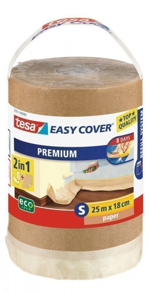 tesa® Easy Cover Premium Papier 25 m x 18 cm (Nachfüllrolle)