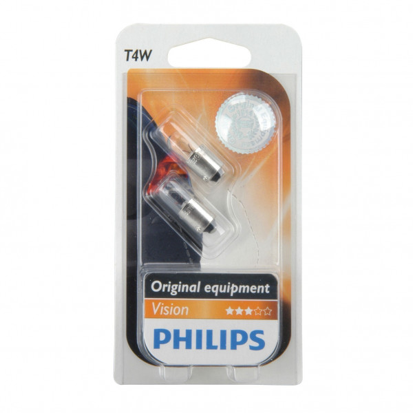 Philips Vision Standlichtlampe T4W 12Volt / 4Watt 2erP. / Autobeleuch