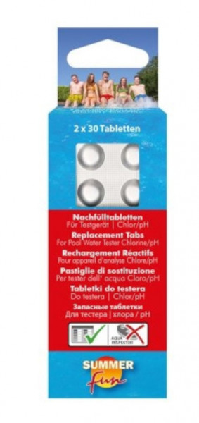 SUMMER fun Nachfülltabletten für Wassertestgerät Chlormethode