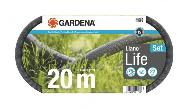 Gardena Textilschlauch Liano Life 1/2" 20m 18450-20