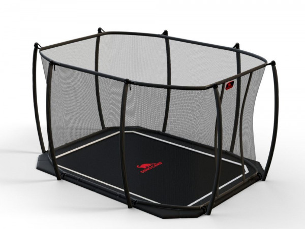 DINOCARS Trampolin FLAT LEVEL Sicherheitsnetz 340x240cm