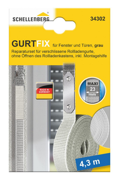 Schellenberg Gurtfix Maxi 23mm 4,3m grau