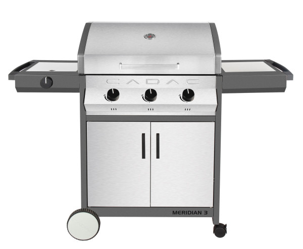 CADAC Gasgrill / Grillwagen Meridian 3SB Edelstahl Grillf. 63,5cmx48cm