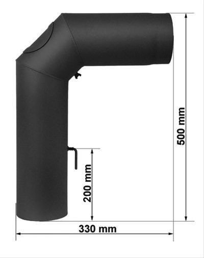 Ofenrohr / Rauchrohr Set II Standard Ø150mm Senotherm schwarz