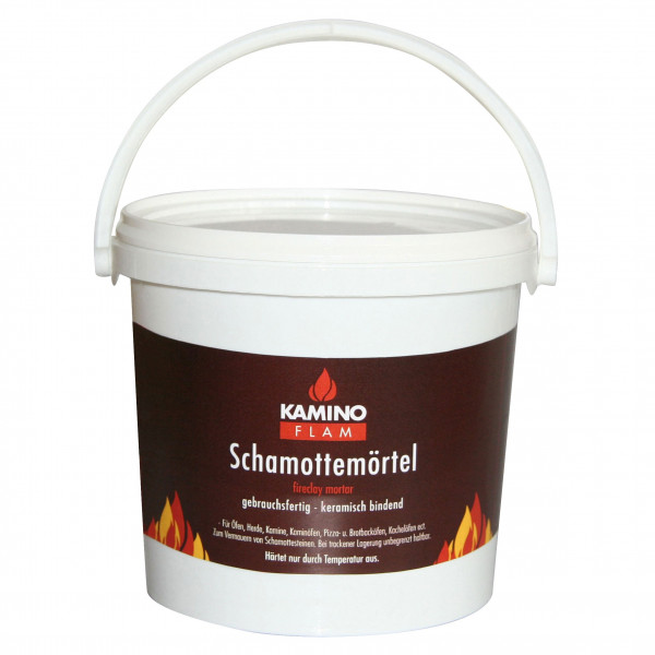 Schamotte Mörtel KaminoFlam 3kg Eimer