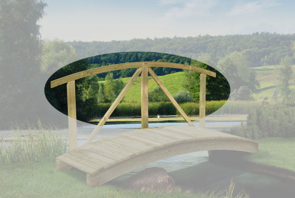 Handlauf (kdi) für Teichbrücke Länge 240cm