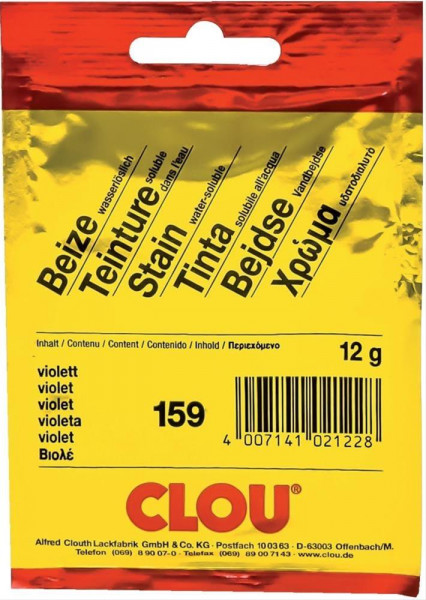 Clou Beize / Pulver-Beize wasserlöslich Nr. 159 violett 10g