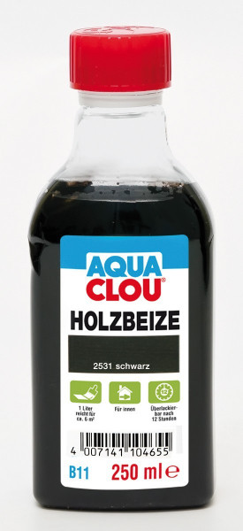 Holzbeize AQUA CLOU schwarz 250 ml