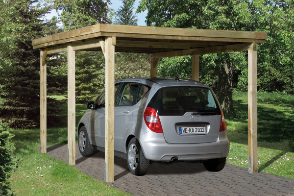 Carport Weka Einzelcarport 617 Gr. 1 Holz kdi + Kunststoff 322x512cm